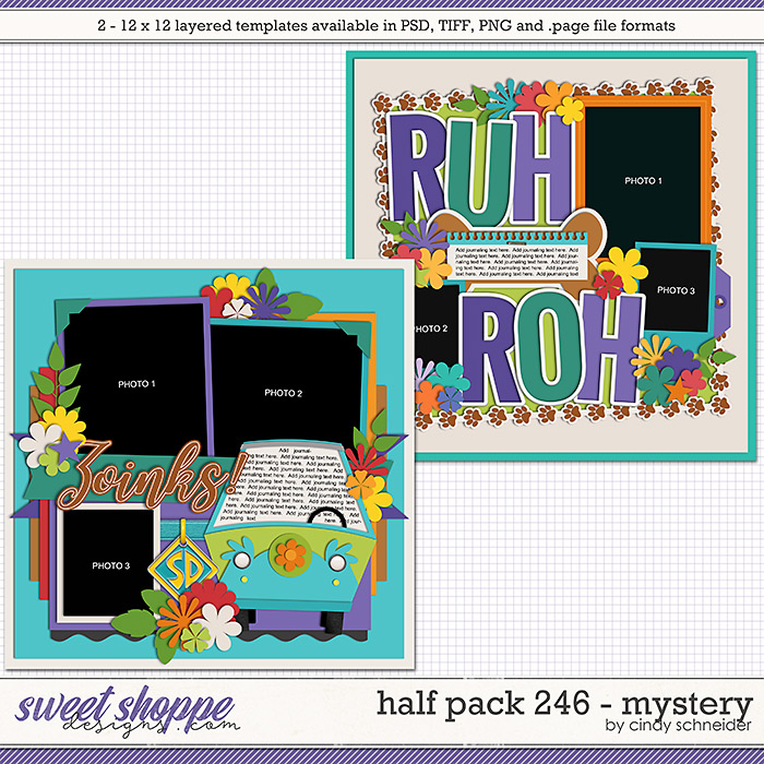 Cindy's Layered Templates - Half Pack 246: Mystery by Cindy Schneider