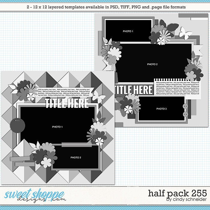 Cindy's Layered Templates - Half Pack 255 by Cindy Schneider