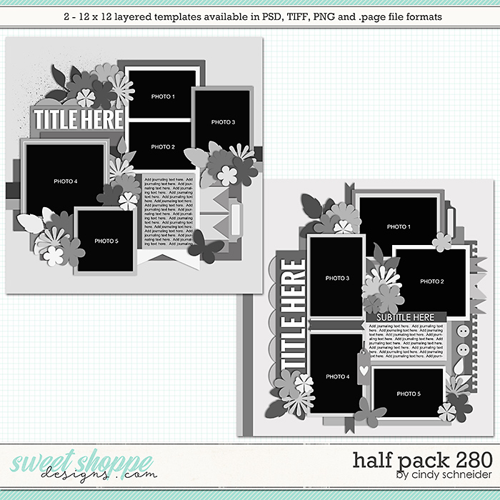 Cindy's Layered Templates - Half Pack 280 by Cindy Schneider