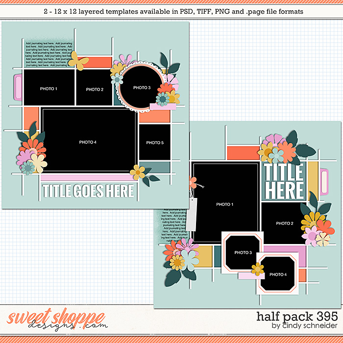 Cindy's Layered Templates - Half Pack 395 by Cindy Schneider