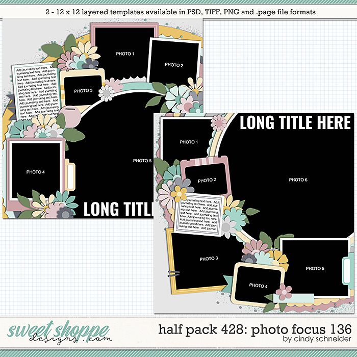 Cindy's Layered Templates - Half Pack 428: Photo Focus 136 by Cindy Schneider
