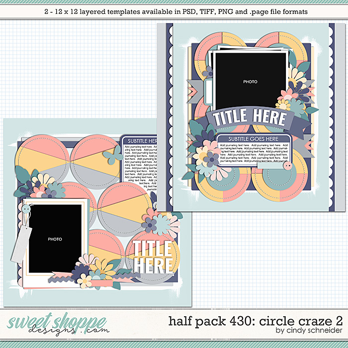Cindy's Layered Templates - Half Pack 430: Circle Craze 2 by Cindy Schneider