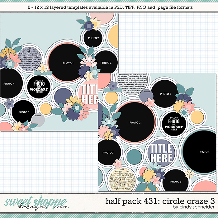 Cindy's Layered Templates - Half Pack 431: Circle Craze 3 by Cindy Schneider