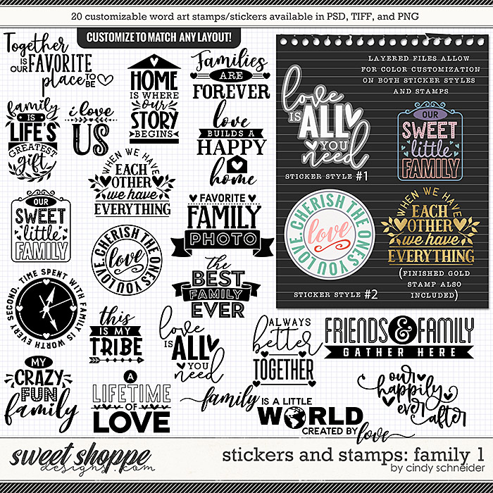 Cindy's Layered Stickers and Stamps: Family 1 by Cindy Schneider Cindy's Layered Stickers and Stamps: Family 1 by Cindy Schneider