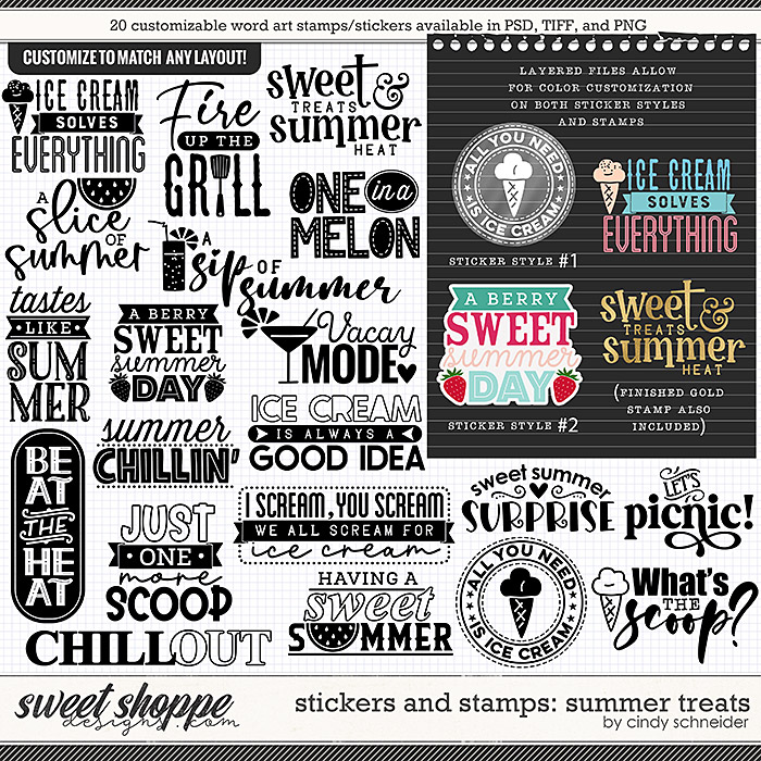 Cindy's Layered Stickers and Stamps: Summer Treats by Cindy Schneider Cindy's Layered Stickers and Stamps: Summer Treats by Cindy Schneider
