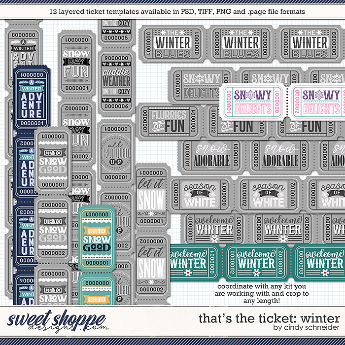 Cindy's Layered Templates - That's the Ticket: Winter by Cindy Schneider