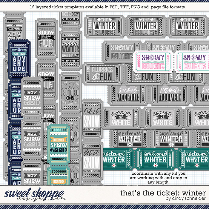Cindy's Layered Templates - That's the Ticket: Winter by Cindy Schneider