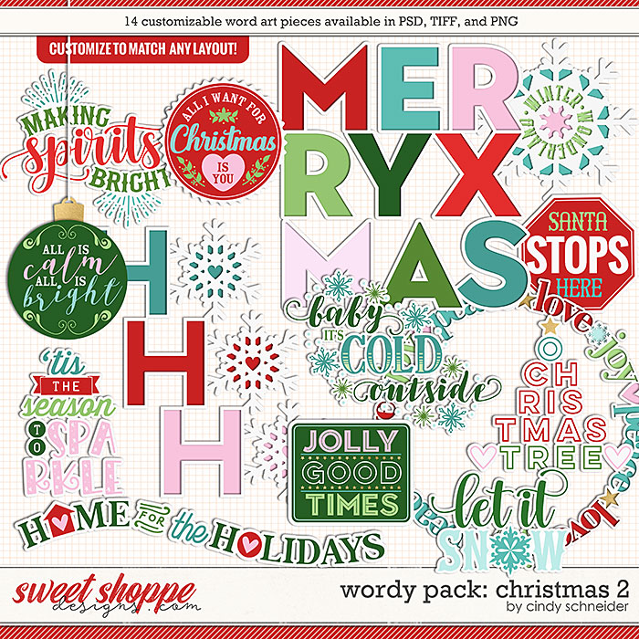 Cindy's Wordy Pack: Christmas 2 by Cindy Schneider