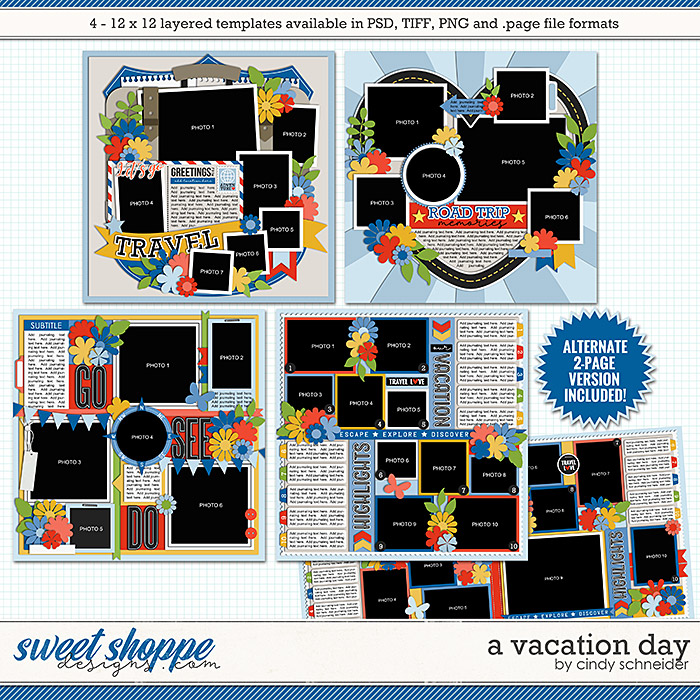 A Vacation Day Templates by Cindy Schneider