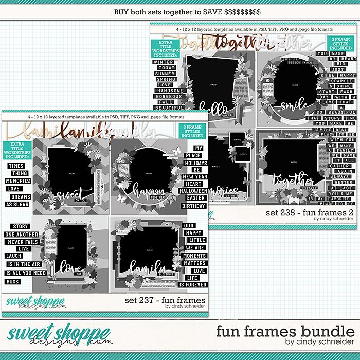 Cindy's Layered Templates - Fun Frames Bundle by Cindy Schneider