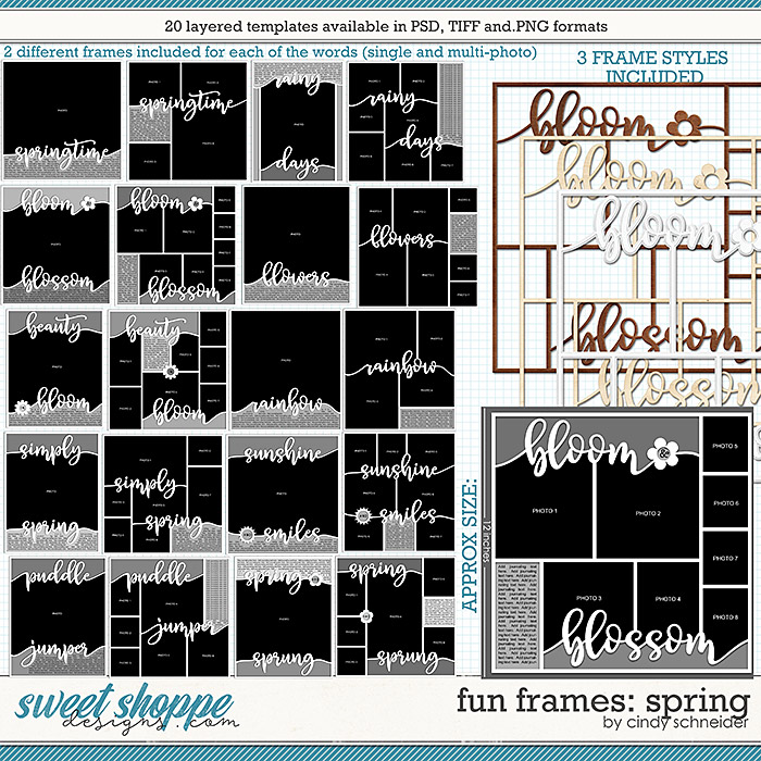 Cindy's Layered Templates - Fun Frames: Spring by Cindy Schneider