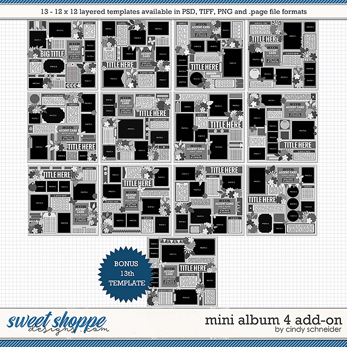 Cindy's Layered Templates - Mini Album 4 Add-on by Cindy Schneider
