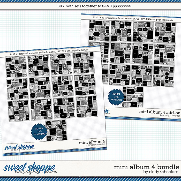 Cindy's Layered Templates - Mini Album 4 Bundle by Cindy Schneider
