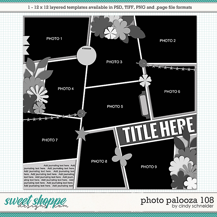 Cindy's Layered Templates - Photo Palooza 108 by Cindy Schneider