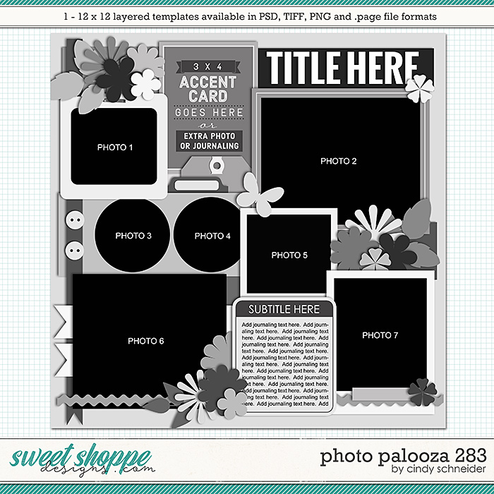 Cindy's Layered Templates - Photo Palooza 283 by Cindy Schneider