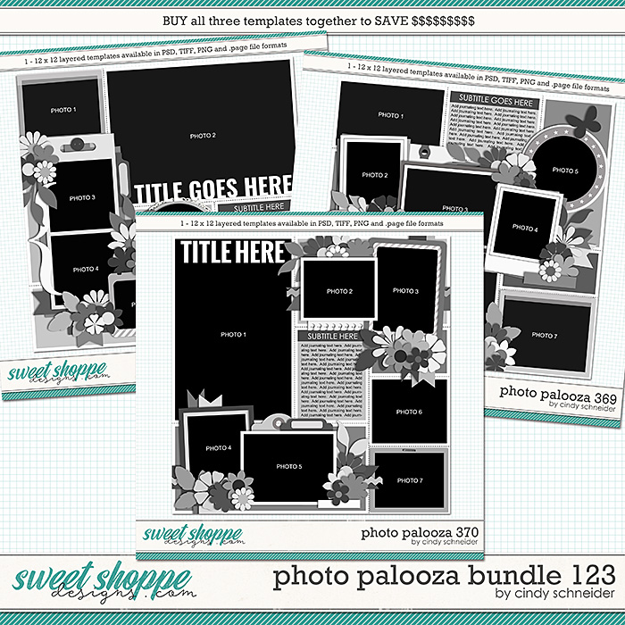 Cindy's Layered Templates - Photo Palooza Bundle 123 by Cindy Schneider