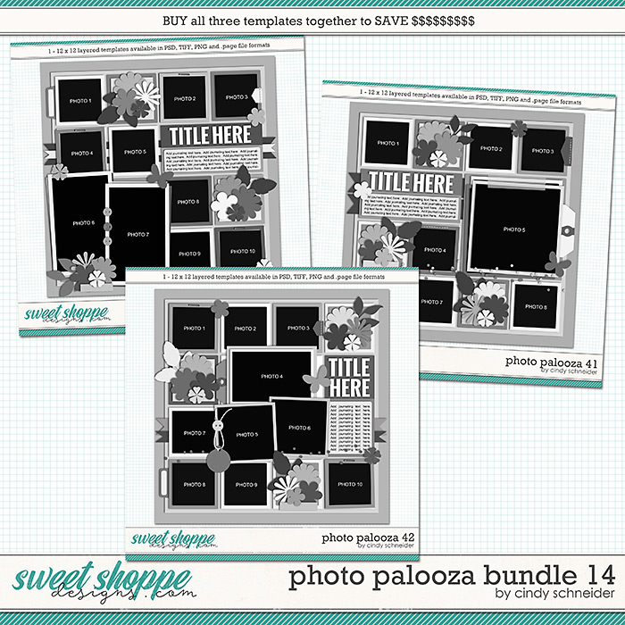 Cindy's Layered Templates - Photo Palooza Bundle 14 by Cindy Schneider