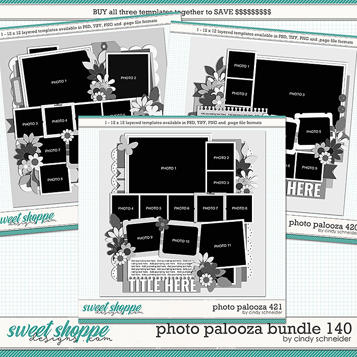 Cindy's Layered Templates - Photo Palooza Bundle 140 by Cindy Schneider