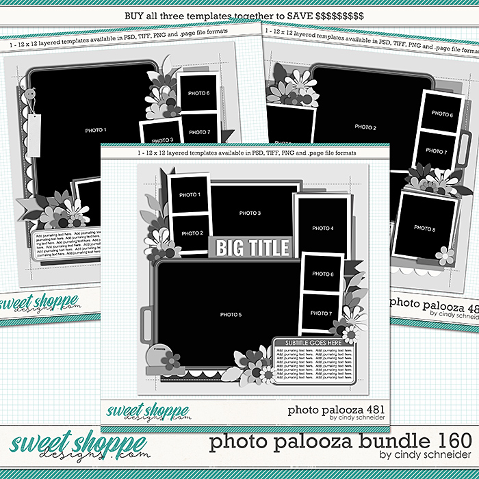 Cindy's Layered Templates - Photo Palooza Bundle 160 by Cindy Schneider