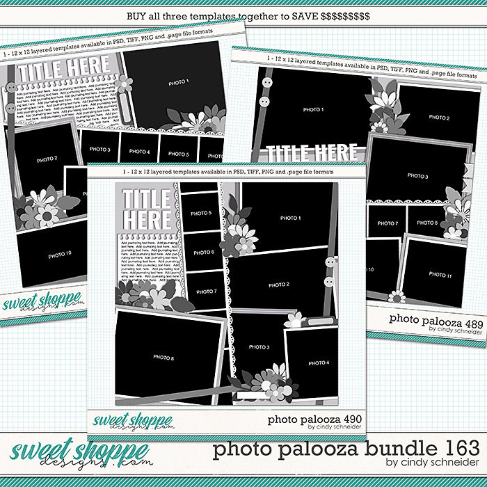 Cindy's Layered Templates - Photo Palooza Bundle 163 by Cindy Schneider