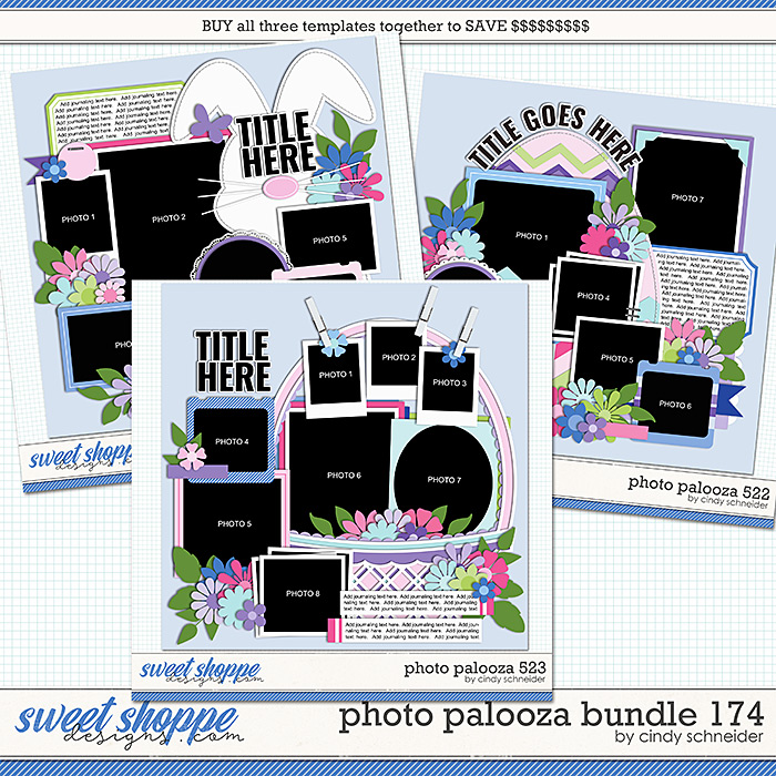 Cindy's Layered Templates - Photo Palooza Bundle 174 by Cindy Schneider