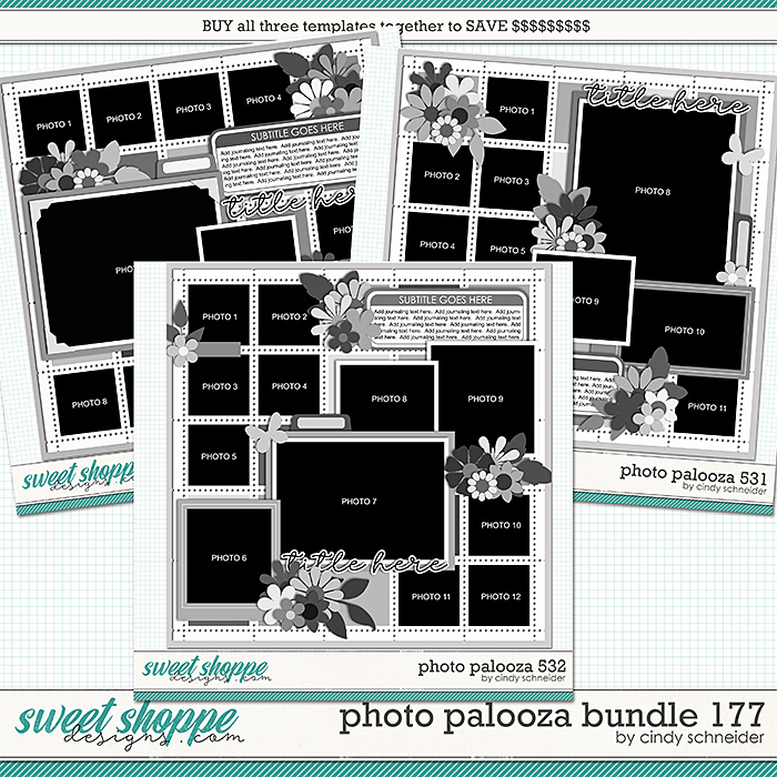 Cindy's Layered Templates - Photo Palooza Bundle 177 by Cindy Schneider