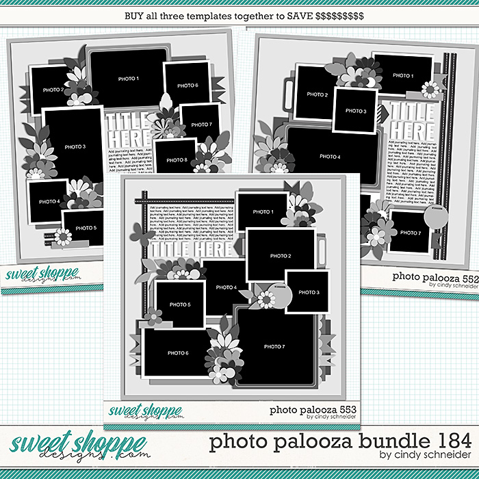 Cindy's Layered Templates - Photo Palooza Bundle 184 by Cindy Schneider