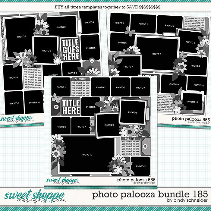 Cindy's Layered Templates - Photo Palooza Bundle 185 by Cindy Schneider