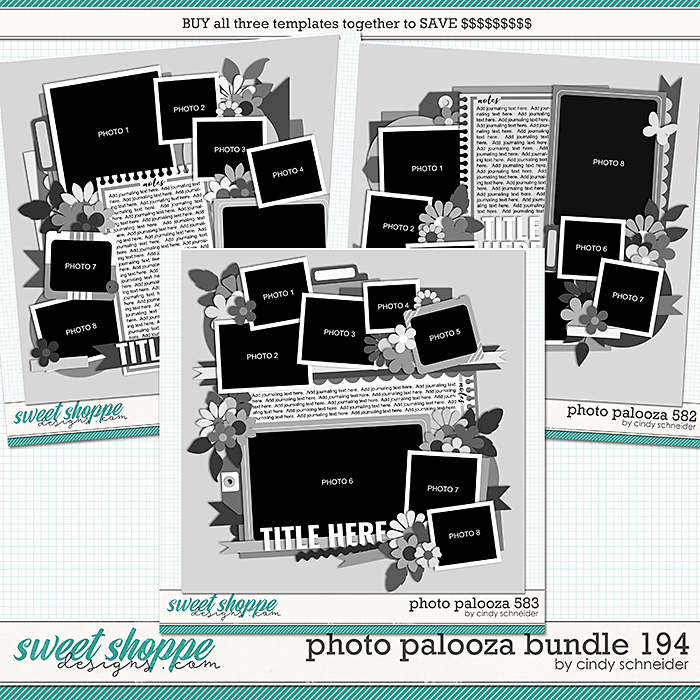 Cindy's Layered Templates - Photo Palooza Bundle 194 by Cindy Schneider