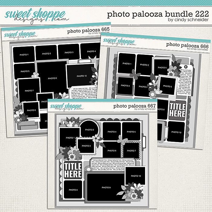 Cindy's Layered Templates - Photo Palooza Bundle 222 by Cindy Schneider