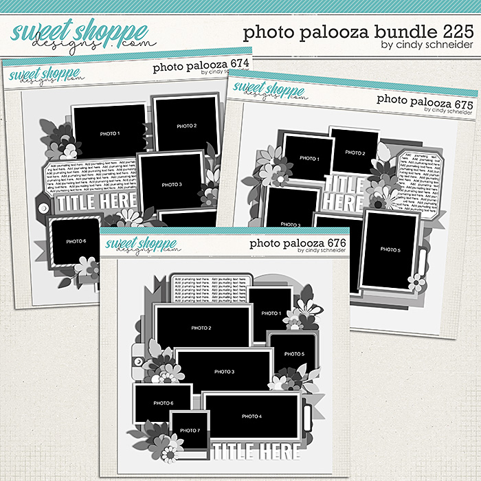 Cindy's Layered Templates - Photo Palooza Bundle 225 by Cindy Schneider