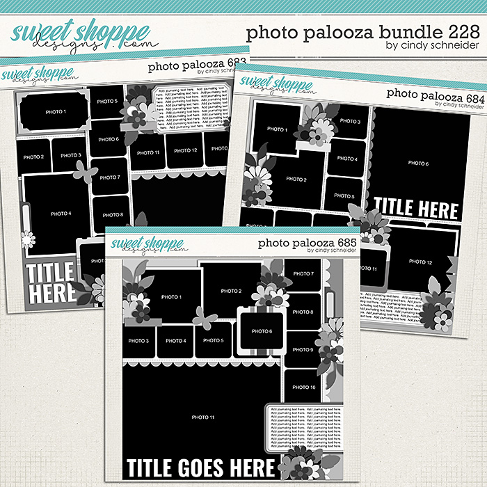 Cindy's Layered Templates - Photo Palooza Bundle 228 by Cindy Schneider