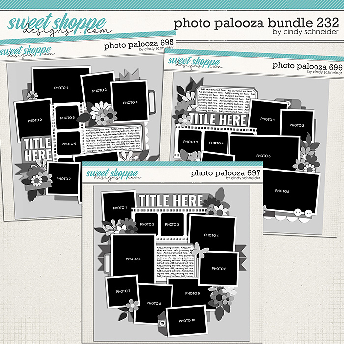 Cindy's Layered Templates - Photo Palooza Bundle 232 by Cindy Schneider