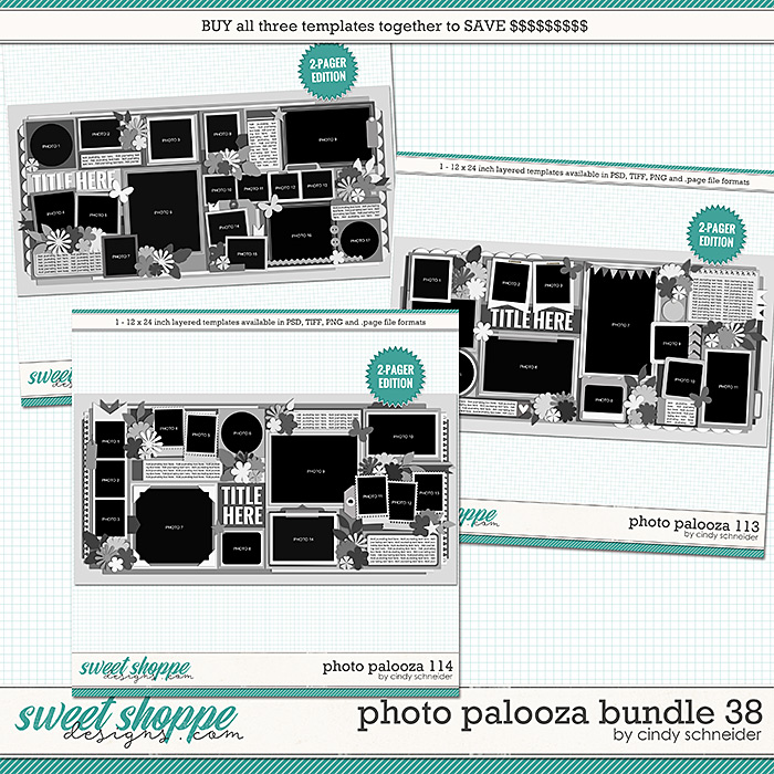 Cindy's Layered Templates - Photo Palooza Bundle 38 by Cindy Schneider