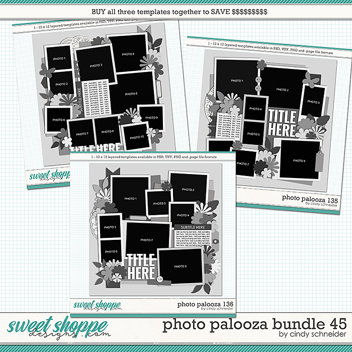 Cindy's Layered Templates - Photo Palooza Bundle 45 by Cindy Schneider