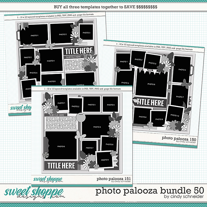 Cindy's Layered Templates - Photo Palooza Bundle 50 by Cindy Schneider