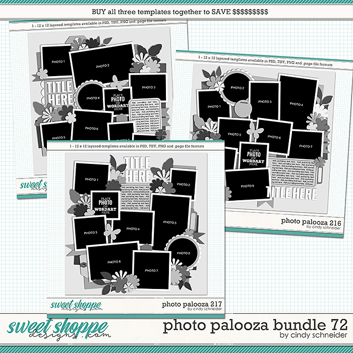 Cindy's Layered Templates - Photo Palooza Bundle 72 by Cindy Schneider