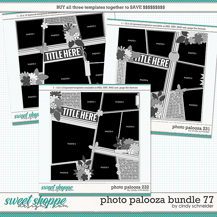 Cindy's Layered Templates - Photo Palooza Bundle 77 by Cindy Schneider