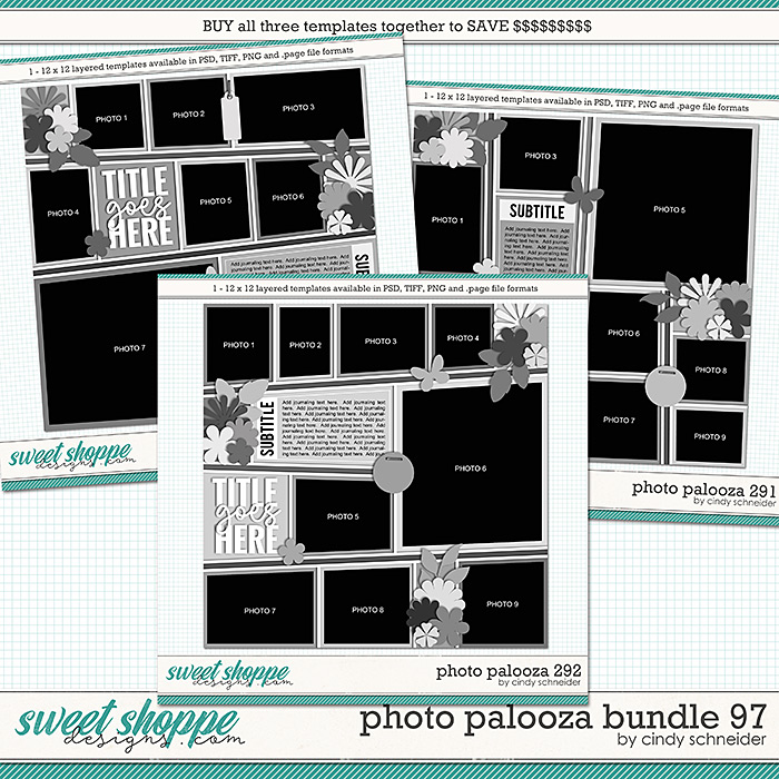 Cindy's Layered Templates - Photo Palooza Bundle 97 by Cindy Schneider