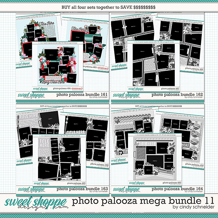 Cindy's Layered Templates - Photo Palooza Mega Bundle 11 by Cindy Schneider