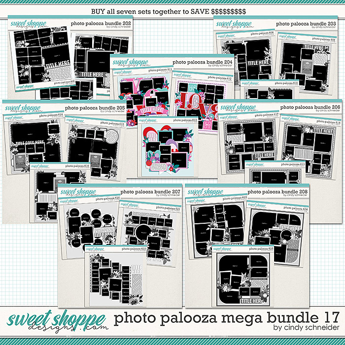 Cindy's Layered Templates - Photo Palooza Mega Bundle 17 by Cindy Schneider