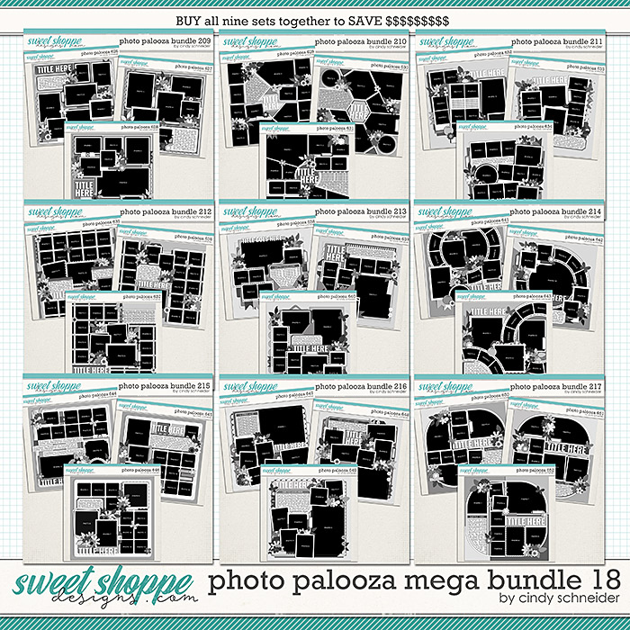 Cindy's Layered Templates - Photo Palooza Mega Bundle 18 by Cindy Schneider