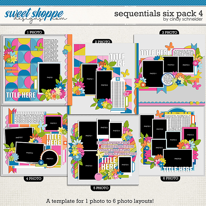 Cindy's Layered Templates - Sequentials Six Pack 4 by Cindy Schneider