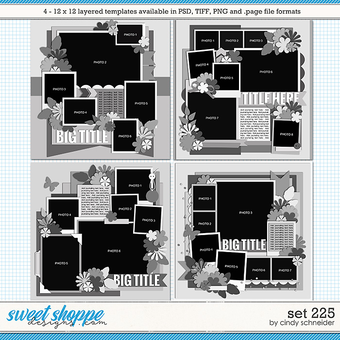 Cindy's Layered Templates - Set 225 by Cindy Schneider