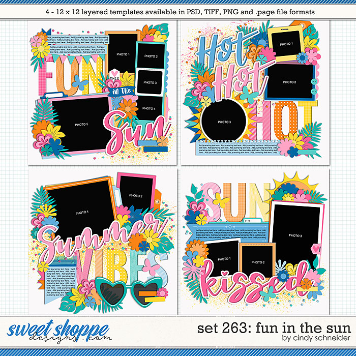 Cindy's Layered Templates - Set 263: Fun in the Sun by Cindy Schneider