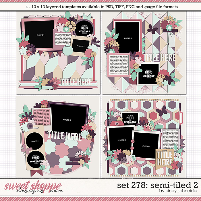 Cindy's Layered Templates - Set 278: Semi-tiled 2 by Cindy Schneider
