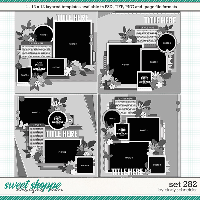 Cindy's Layered Templates - Set 282 by Cindy Schneider