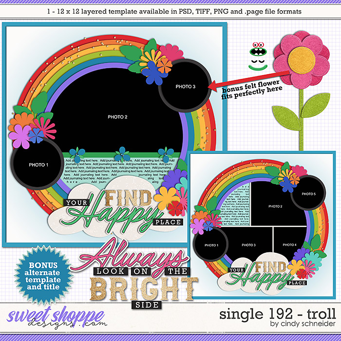Cindy's Layered Templates - Single 192: Troll by Cindy Schneider