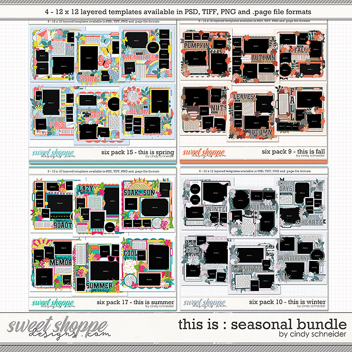 Cindy's Layered Templates - This is Seasonal Bundle by Cindy Schneider