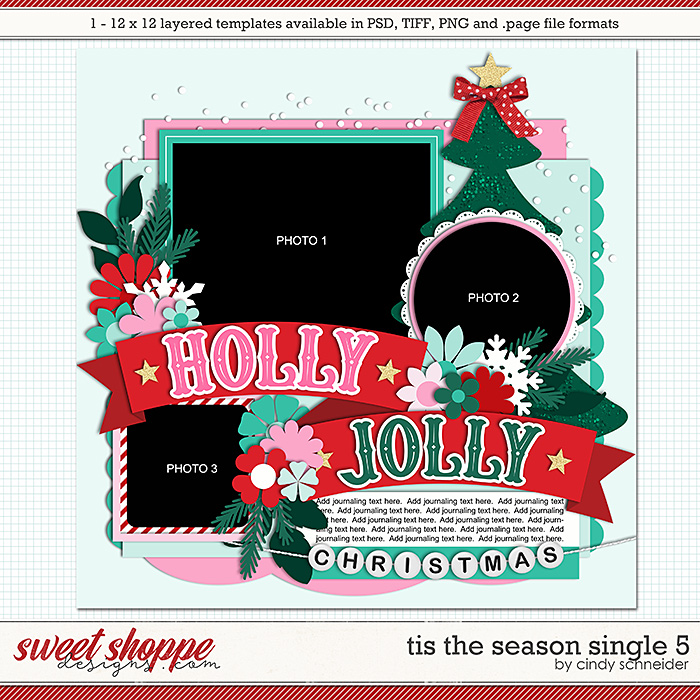 Cindy's Layered Templates - Tis the Season Single 5 by Cindy Schneider